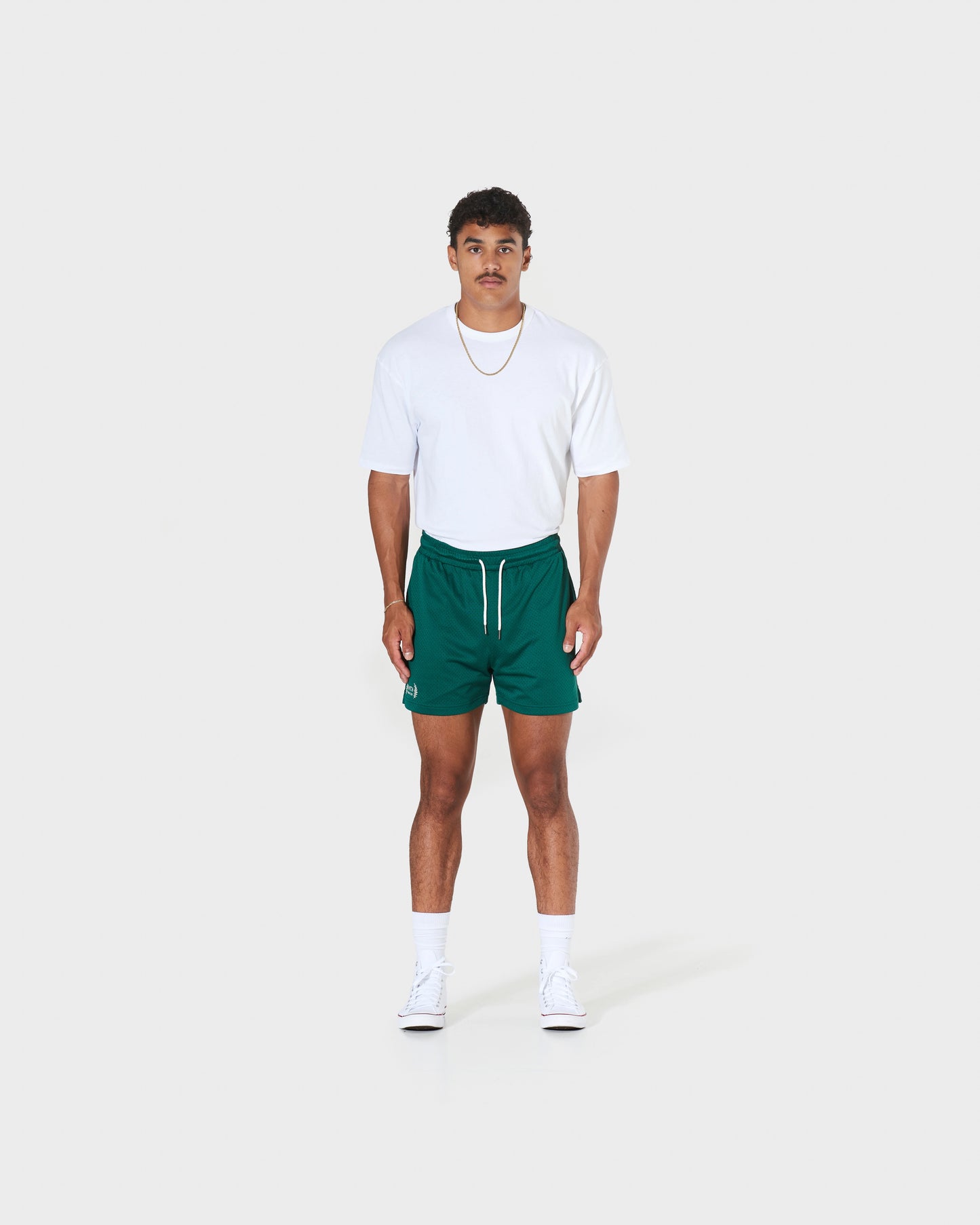 MESH TRAINING SHORTS - RACING GREEN