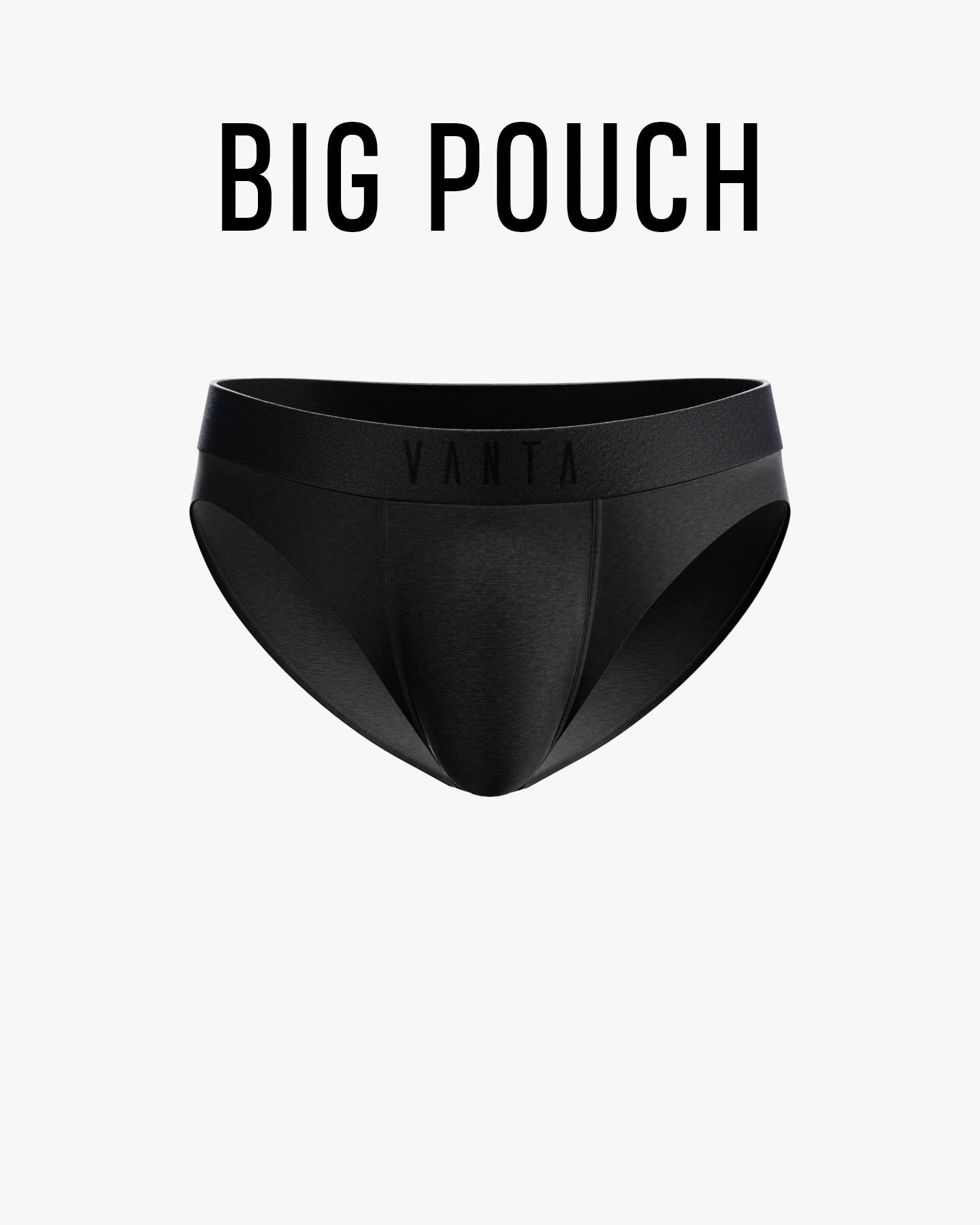 BLACK (BRIEF) (BIG POUCH)