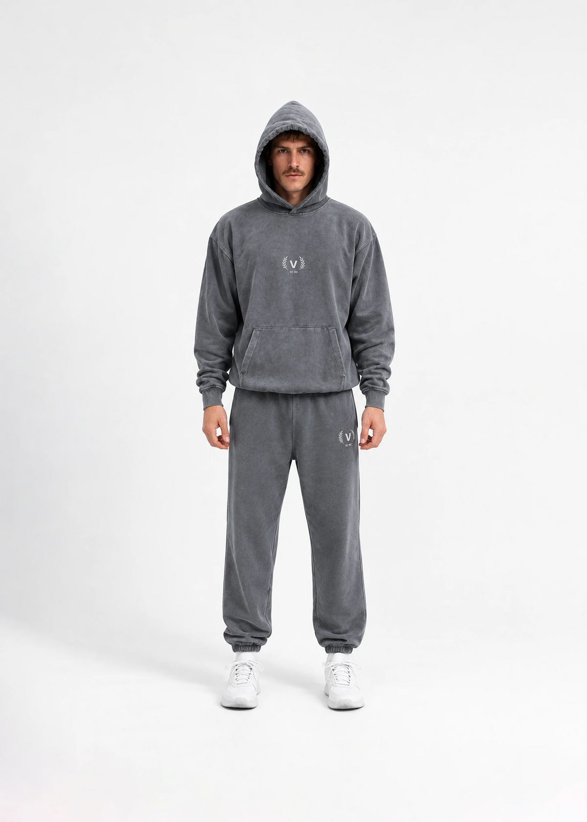 AGED BLACK SWEAT PANTS
