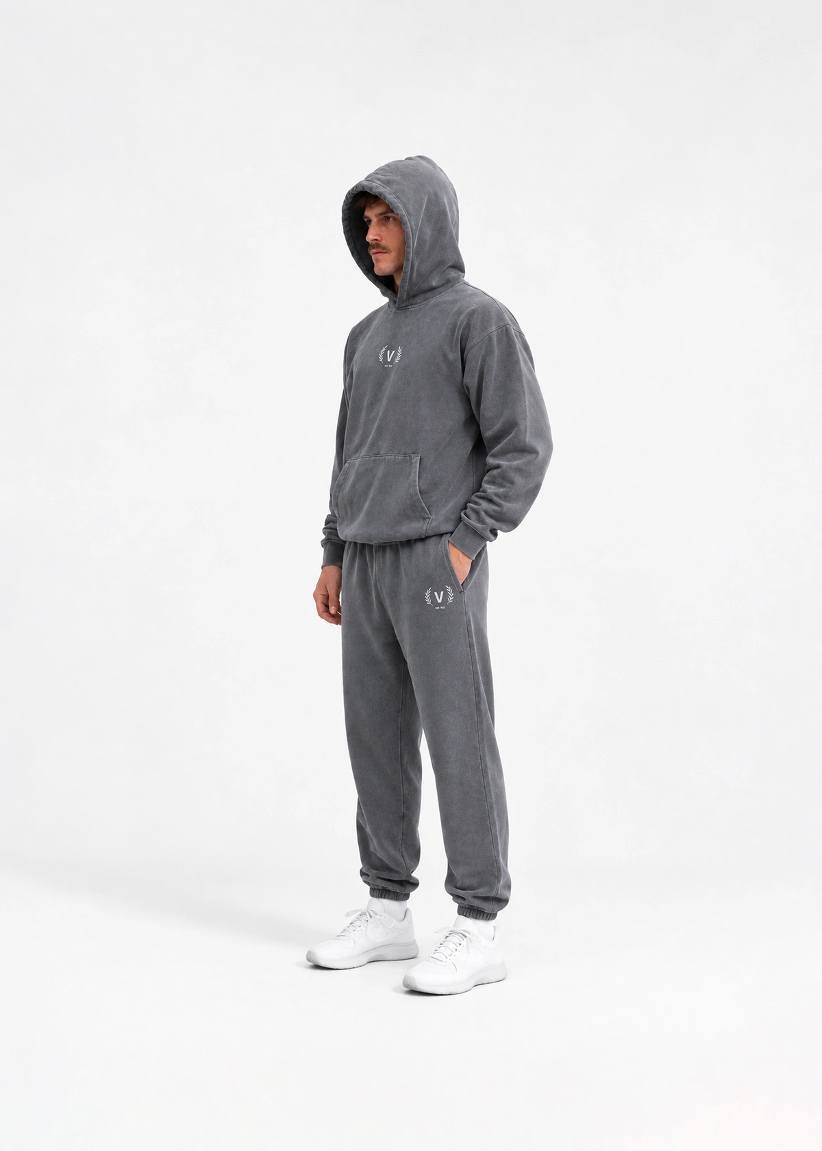 AGED BLACK SWEAT PANTS