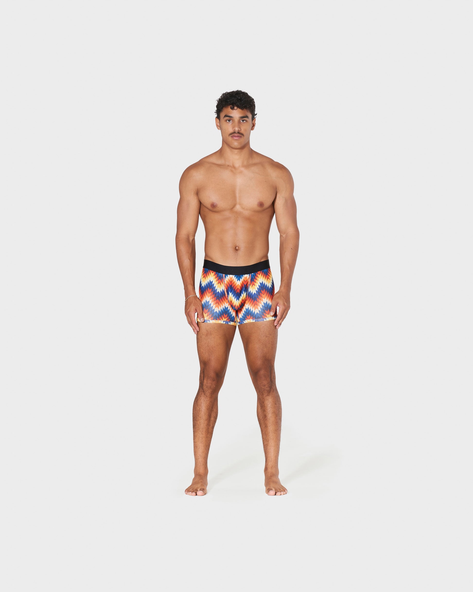 Flexible men’s athletic underwear for unrestricted movement