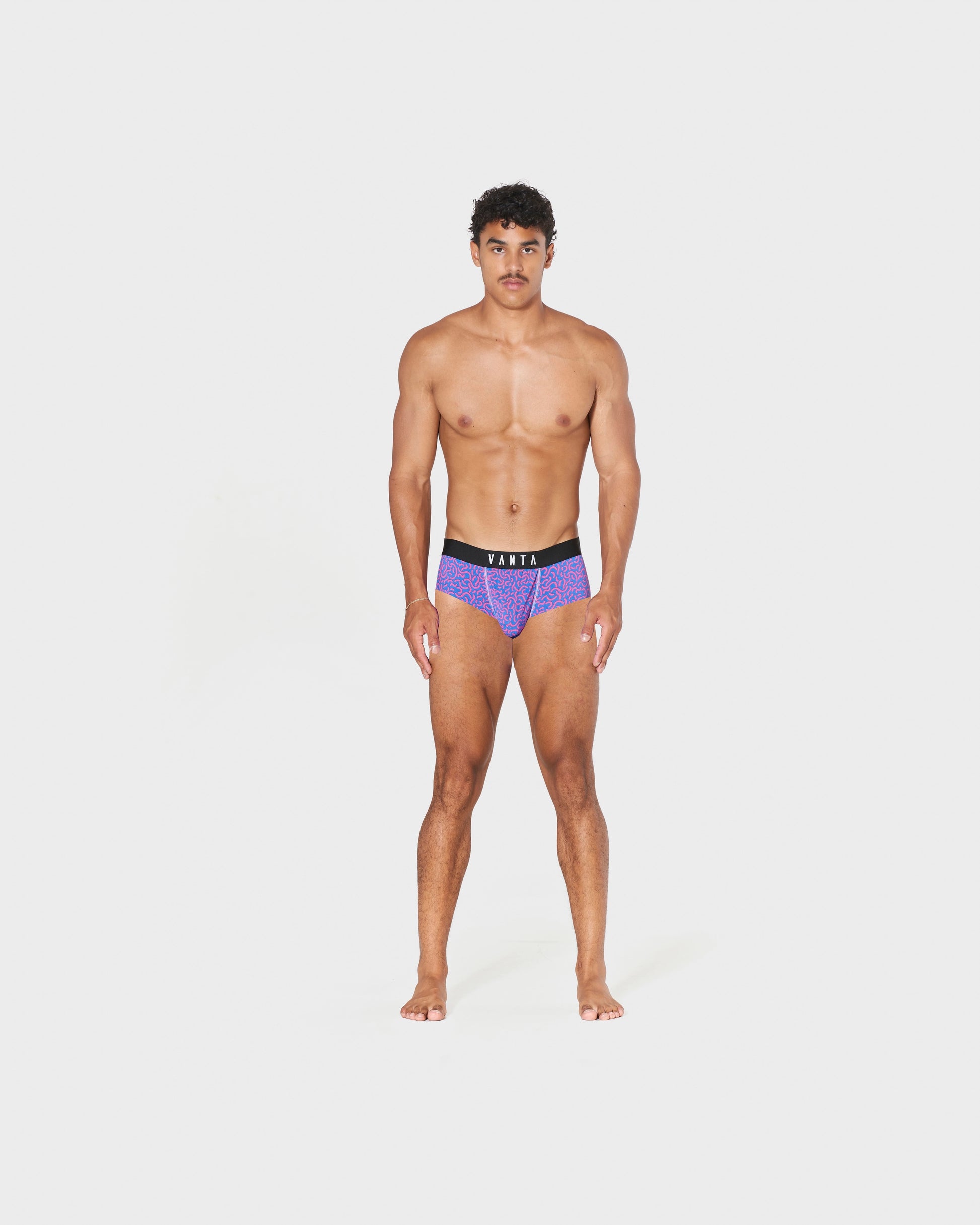 Breathable men's athletic underwear for gym and running sessions