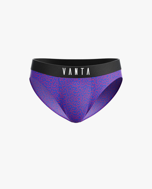 Men's performance underwear with bold print for active training