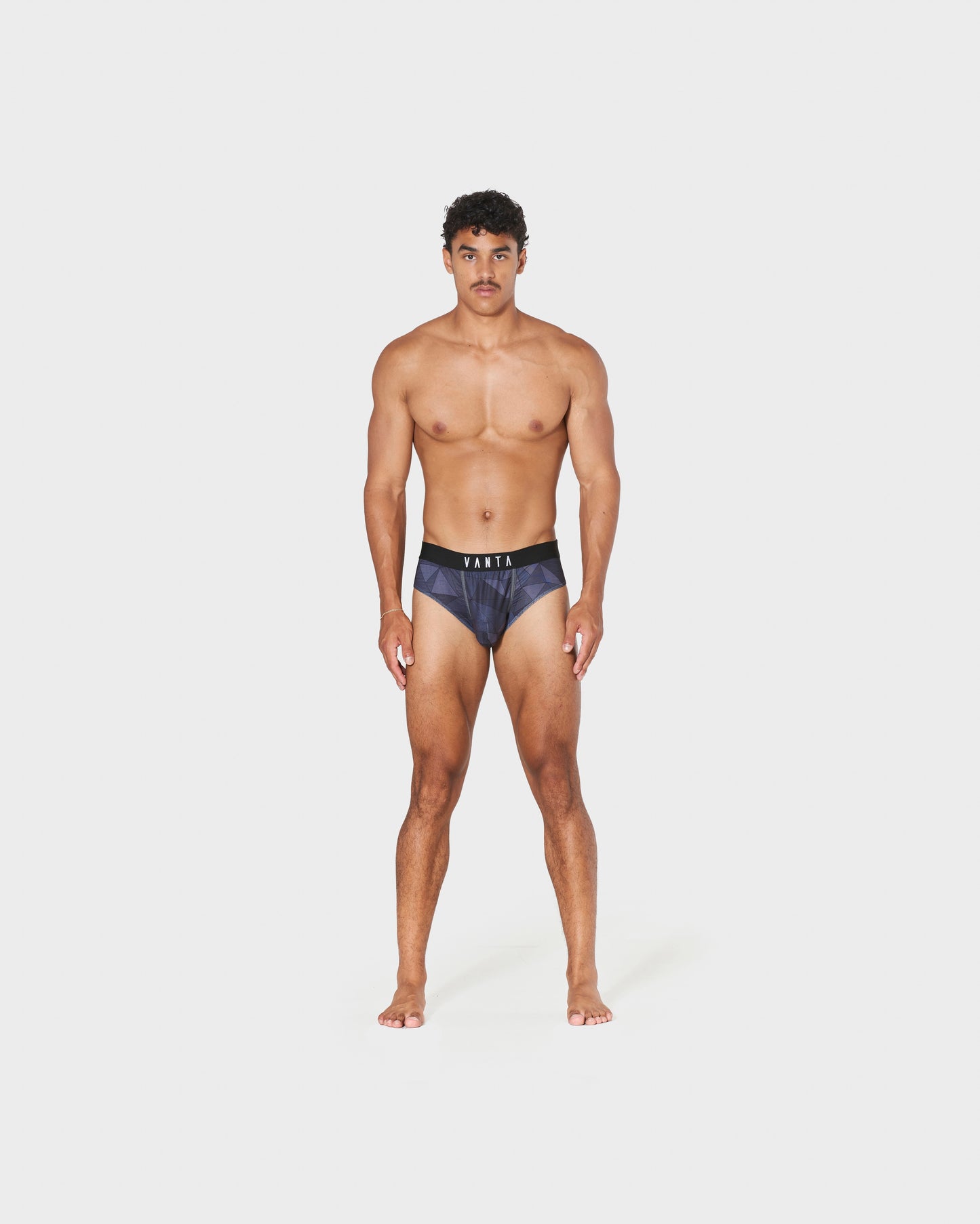 Breathable men's athletic underwear for running and high-intensity workouts
