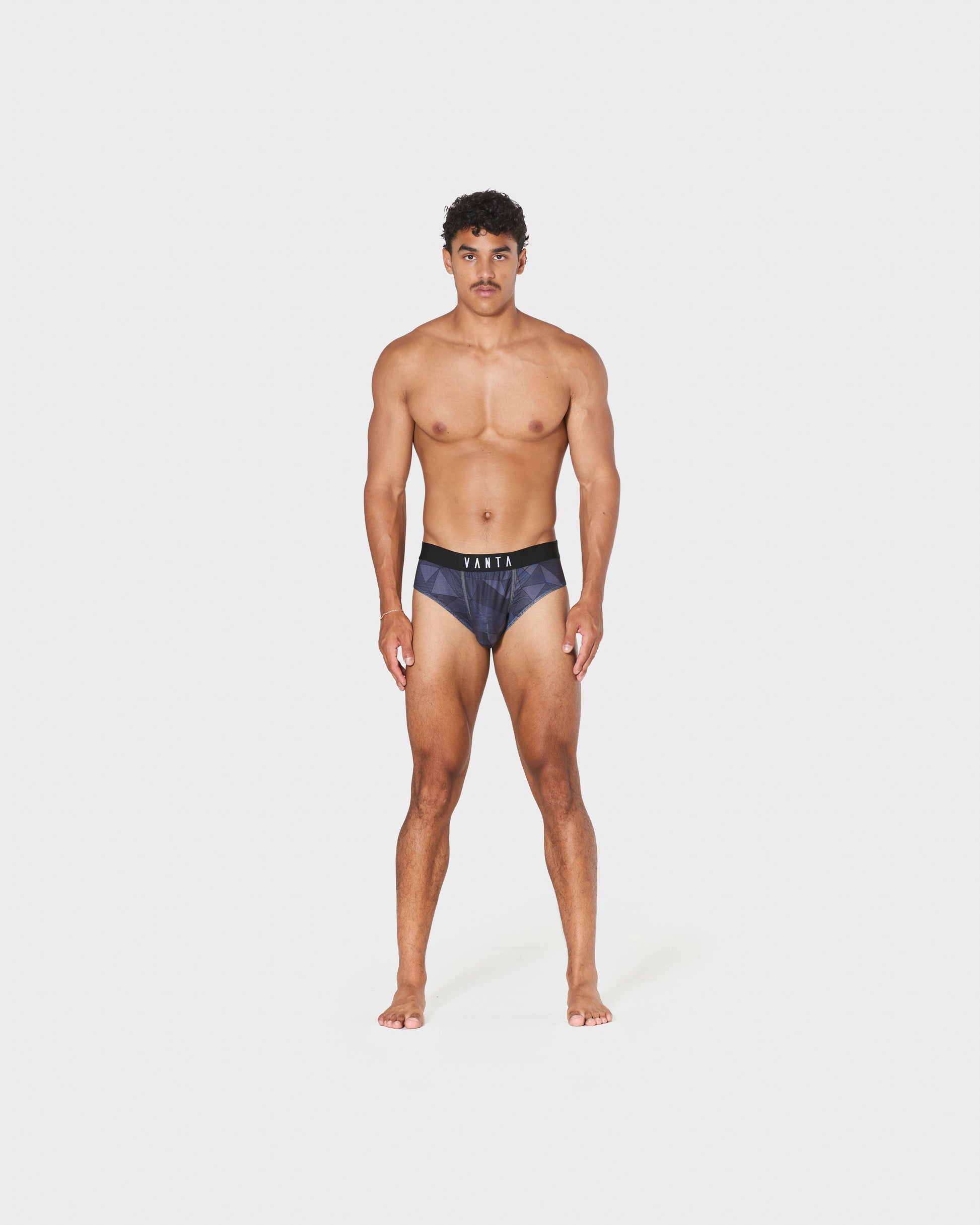 Breathable men's athletic underwear for running and high-intensity workouts