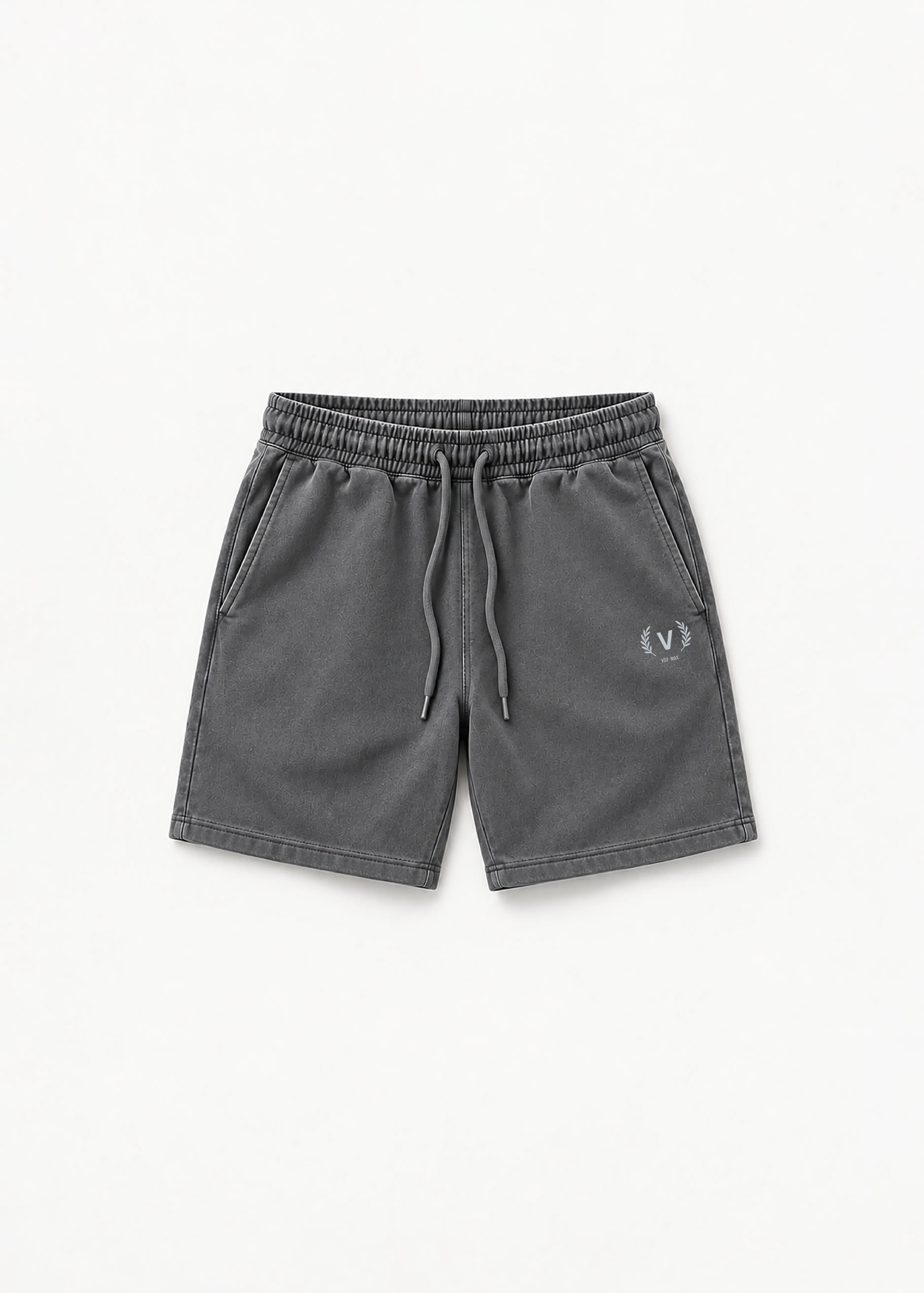 AGED BLACK SWEAT SHORTS