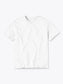 CREW WHITE FLAT-HEM